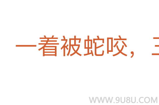 一着被蛇咬，三年怕井绳